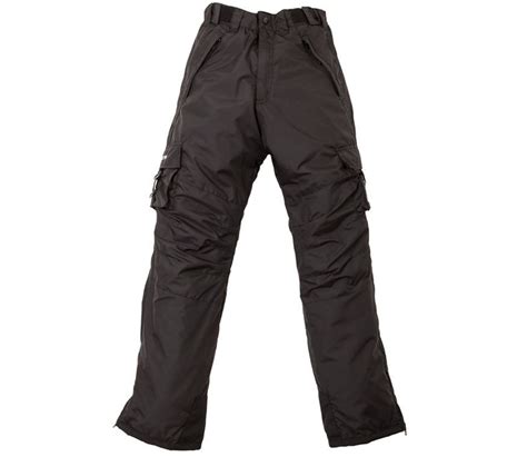 Black Lined Cargo Pants For Men