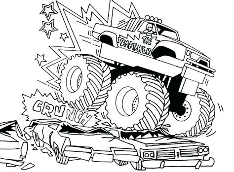 grave digger monster truck drawing  paintingvalleycom explore