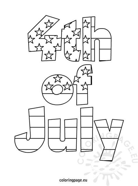july coloring coloring page