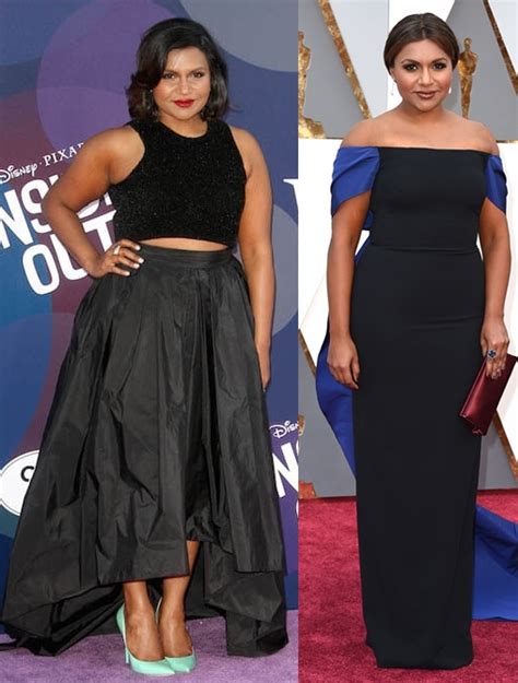 mindy kaling weight loss    pictures  plastic