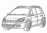 Renault Scenic Coloring Pages Megane Color Coloriage Voiture Printable Supercoloring Main Designlooter Drawing Skip Drawings 63kb sketch template