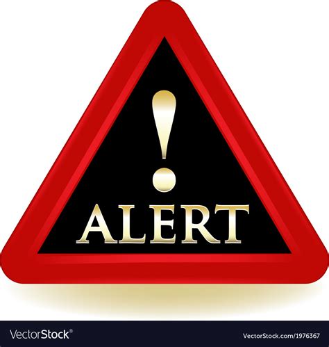 alert warning sign royalty  vector image vectorstock