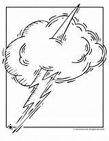 Coloring Pages Weather Tornado Preschool Kids Color Lightening Clipart Template Sketch Print Library Popular sketch template