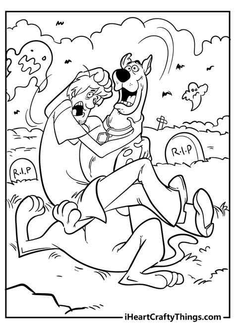 scooby doo coloring pages updated
