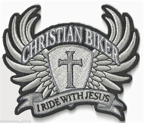 christian biker  ride  jesus iron  patch christian biker