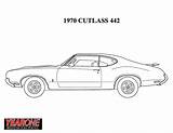 Coloring Pages Oldsmobile Cutlass Template sketch template