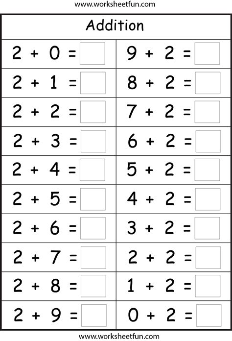 addition facts  worksheets math fact worksheets addition