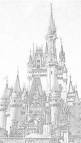 Disney Coloring Pages Castle Walt Cinderella Disneyland Filminspector Parks Downloadable Actually Center sketch template