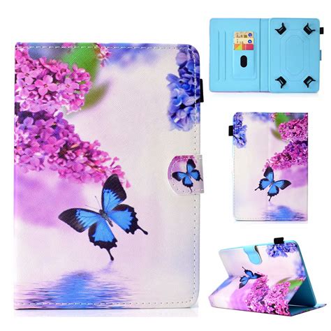 universal   tablet case flip painted leather folio stand cover  ipad mini samsung tab