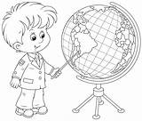 Globe Coloring Pages Coloringtop sketch template