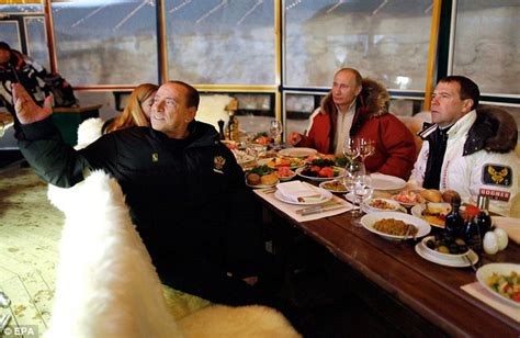 Vladimir Putin Lets Silvio Berlusconi Hog The Limelight As