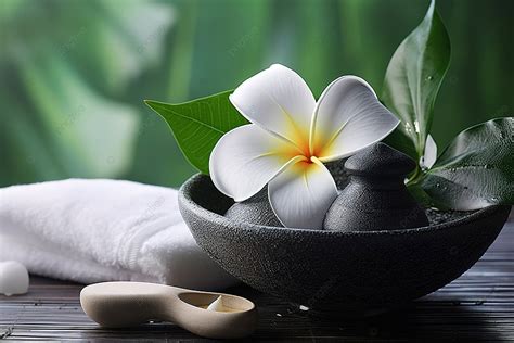 Spa Scrub And Flower Natural Spa Massage Background Health Flower