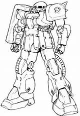 Ms Zaku 06f Gundam Ii Suit Mobile Katoki Unit Mecha Mahq sketch template