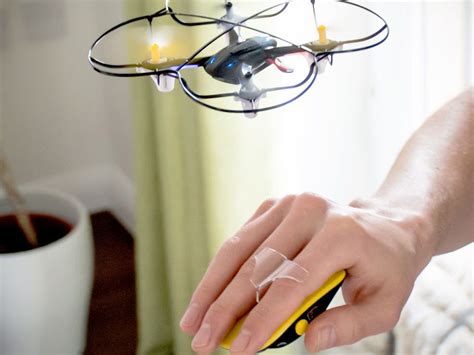 yellow motion control drone  love  gadget