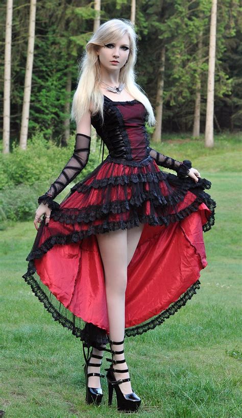 sexy goth punk gothic rock attractive seductive nude lingerie dress up play fun