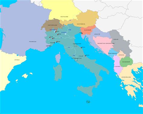 topografie italie en de buurlanden wwwtopomanianet