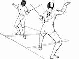 Esgrima Fencing Onlinecoloringpages sketch template