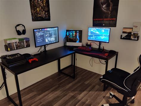 apartment  finally   set    pc console battlestation pc