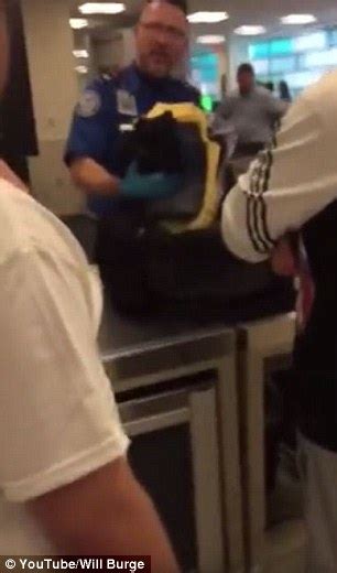 video shows airport security official discovers a sex toy in a first time flyer s bag daily