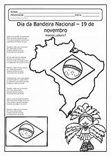 Bandeira Novembro Atividades Colorir Datas Comemorativas Colagem Suzano História sketch template