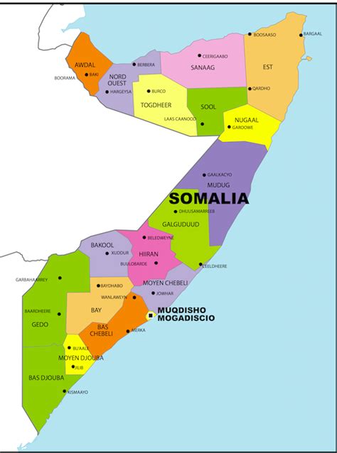 somalia maps facts