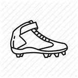 Football Cleat Soccer Cleats Drawing High Shoe Boot Icon Getdrawings Sport Iconfinder sketch template