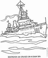 Coloring Pages Navy Color Military Sheets Ships Men Ship sketch template