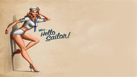 sailor jerry pin  girl wallpaper