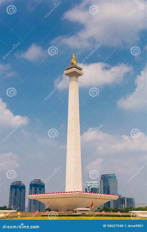 monumen nasional jakarta stock image cartoondealercom