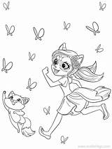 Enchantimals Coloring Pages Para Colorear Dibujos Felicity Flick Imprimir Coloriage Fox Kids Imprimer Printable Youloveit Fun Hojas Xcolorings Personal Create sketch template