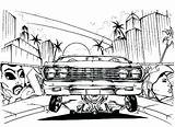 Lowrider Car Drawings Coloring Pages Paintingvalley sketch template
