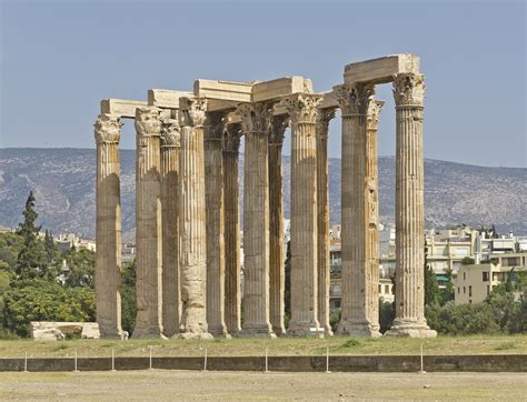 greek architecture building greece ancient temple  olympian zeus wallpapers hd desktop