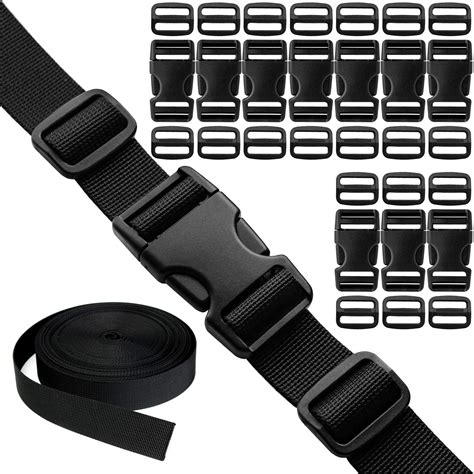 buy buckles straps set     pcs quick side release plastic buckle dual adjustable