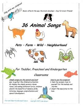 animal songs  lisas key birth  grade  tpt
