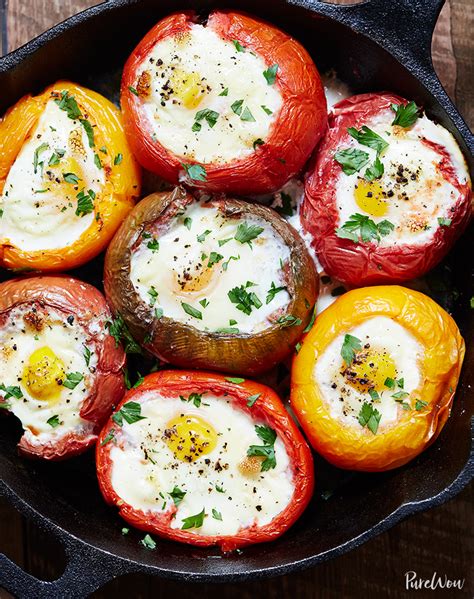 eggs baked  tomatoes recipe purewow