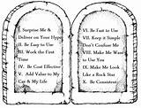 Commandments Pages Gebote Moses Bible Ausmalbilder Coloringhome Ausmalbild Sinai sketch template