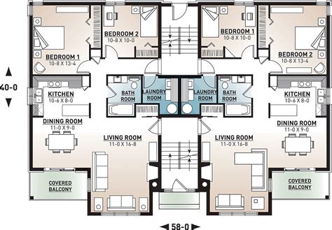 victorian style multi family plan    bed  bath town house floor plan condominium