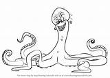 Madagascar Dave Penguins Draw Step Drawing Octopus Drawingtutorials101 Cartoon Previous Next sketch template