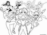 Coloring Girls Superhero Dc Pages Printable Info sketch template