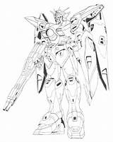 Gundam Lineart Xxxg 00w0 sketch template