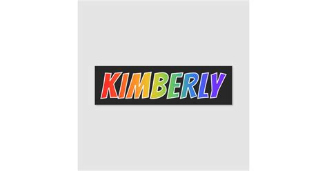 kimberly fun rainbow coloring  tag zazzle