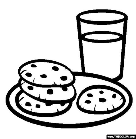 milk  cookies  coloring page  coloring pages coloring