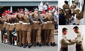 army foundation colleges junior soldiers prepare   passing  parade daily mail