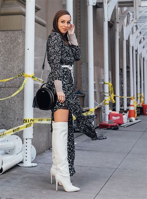 Sydne Style Wears Over The Knee Boots For Fashion Week Street Style