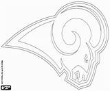 Rams Coloringhome Nfl Oncoloring sketch template