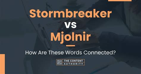 stormbreaker  mjolnir    words connected