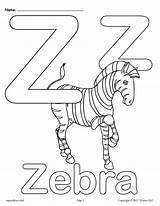 Coloring Letter Pages Alphabet Printable Versions Worksheets Sheets Zebra Supplyme Choose Board Uppercase Kindergarten These Save Abc sketch template