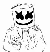 Fortnite Marshmello Coloring Pages sketch template
