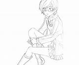 Persona Chie Satonaka Arena Ability Coloring Pages sketch template