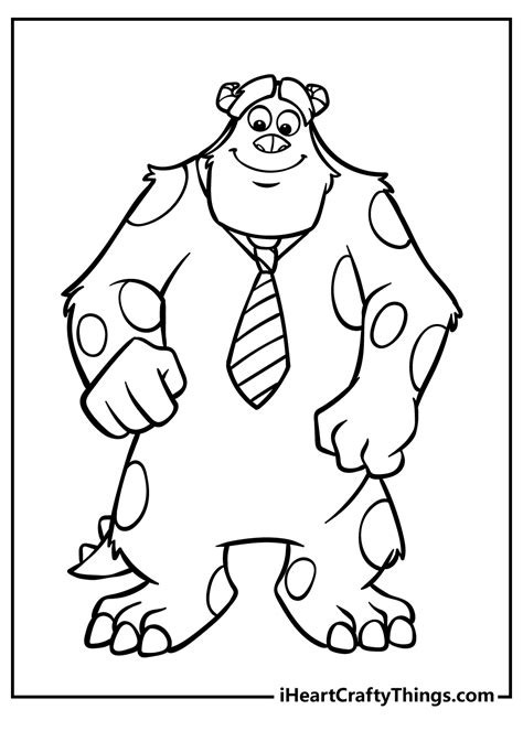 sully monsters  coloring page home design ideas